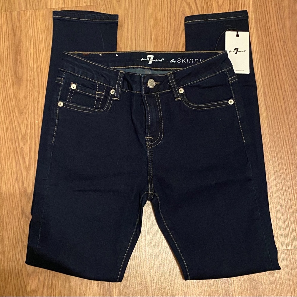 Seven Girls Skinny Dark Denim Jeans NWT